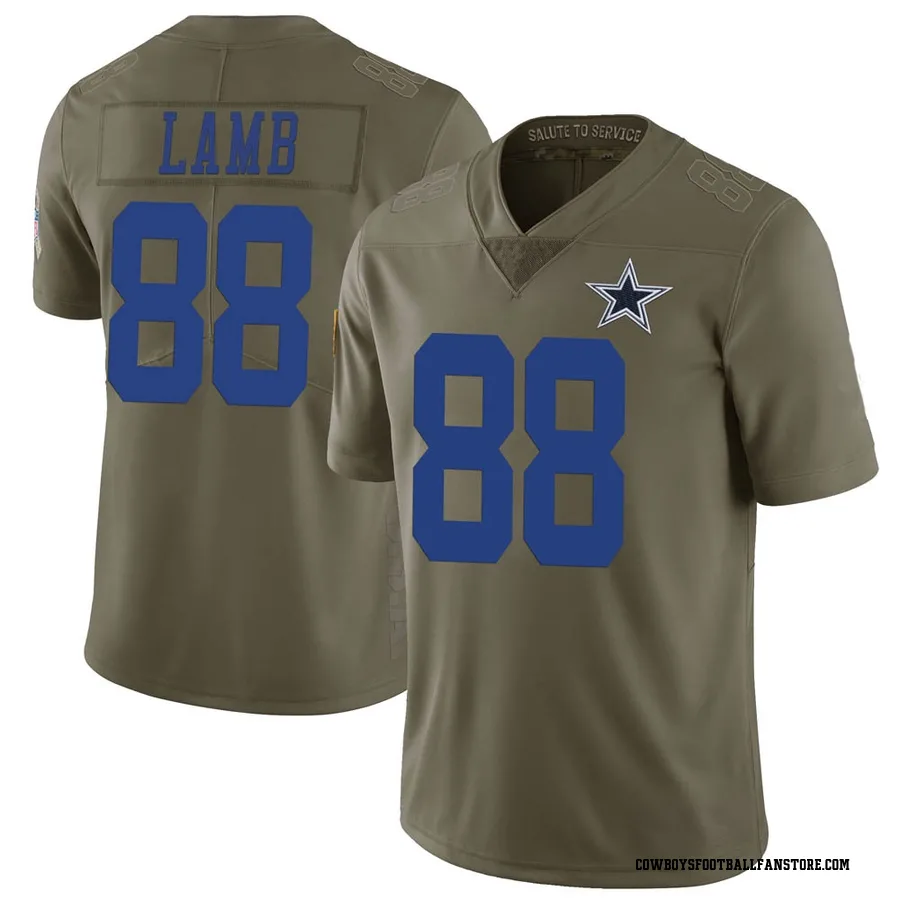 Nike / Men's Dallas Cowboys CeeDee Lamb #88 Logo Black T-Shirt