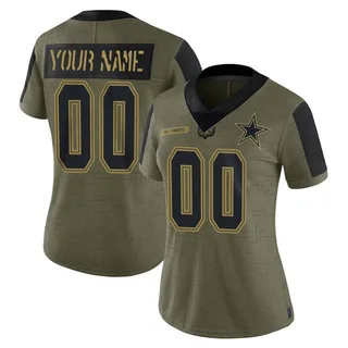 Dallas Cowboys Custom Name and Number Black Gold Jersey – All Stitch -  Bustlight