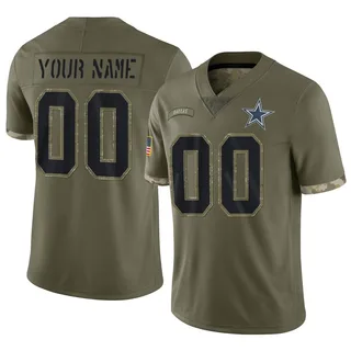 Cowboys Black Limited Custom Name and Number Jersey - All Stitched - Vgear