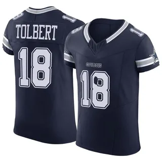 Dallas Cowboys Jalen Tolbert 18 White Vapor Limited Jersey - Bluefink