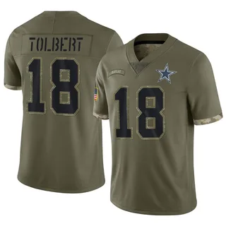 Jalen Tolbert Dallas Cowboys Women's by Backer Slim Fit T-Shirt - Ash