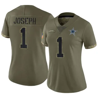 Kelvin Joseph Dallas Cowboys Youth Legend Olive Salute to Service T-Shirt