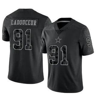 2018 Dallas Cowboys L.P. Ladouceur #91 Game Issued White Practice Jersey  DP18900