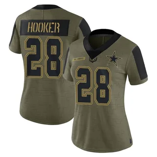 Nike Malik Hooker Dallas Cowboys Legend White Color Rush Jersey