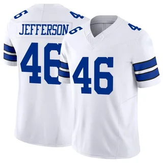 Malik Jefferson Dallas Cowboys Youth Legend White Color Rush T-Shirt