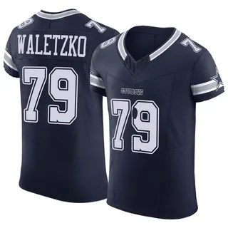 Matt Waletzko Men's Nike Navy Dallas Cowboys Custom Game Jersey Size: 4XL