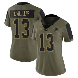 Nike Men's Dallas Cowboys Michael Gallup #13 Navy Game Jersey