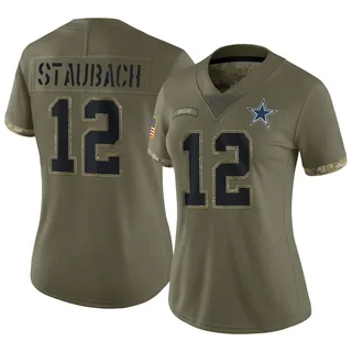 Men's Nike Roger Staubach Brown Dallas Cowboys 2023 Salute to Service Retired Player Limited Jersey Size: Medium