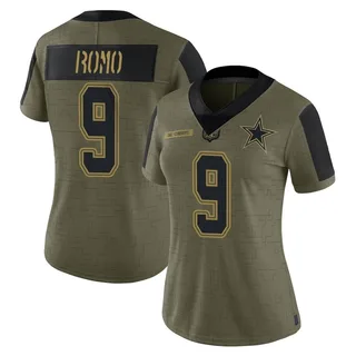 Nike Tony Romo Dallas Cowboys Limited Camo 2018 Salute to Service Jersey -  Women's