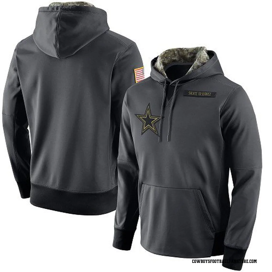 dallas cowboys salute to service men's hoodie