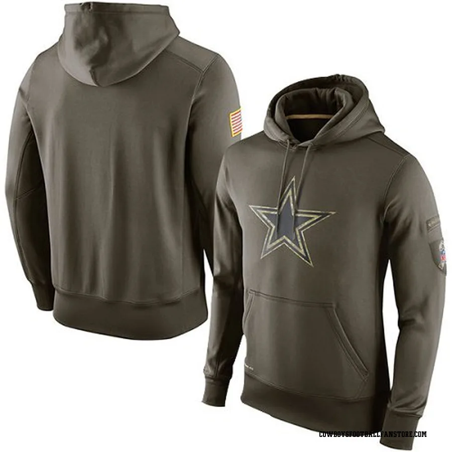 dallas cowboys salute to service men's hoodie